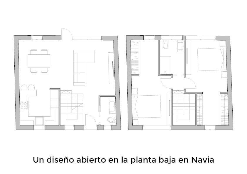 Foto 11 Un diseño abierto en la planta baja Navia | Restauración de una vivienda